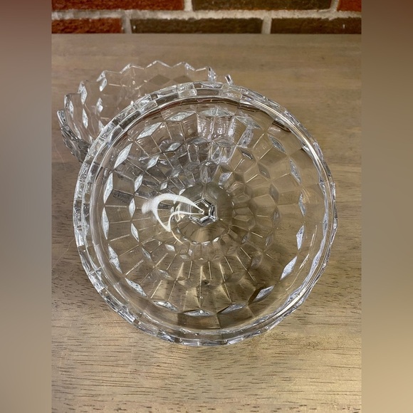 Vintage Indiana Glass Whitehall Cubist Clear Lidded Candy Dish‎ EUC - Picture 5 of 8